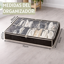 Organizador de zapatos bajo cama (12 pares) - Multiuso