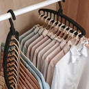 Organizador Plegable de Ropa – Percha Múltiple Antideslizante para Armario