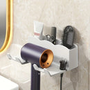 Soporte de Pared para Secador de Pelo – Sin Perforaciones, Organizador de Baño
