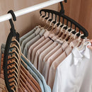 Organizador Plegable de Ropa – Percha Múltiple Antideslizante para Armario