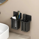 Organizador de Pared para Baño – Portacepillos, Pasta Dental y Accesorios, Sin Perforaciones