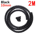 Organizador de Cables en Espiral Flexible – 10mm y 16mm | 1m y 2m