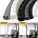 Organizador de Cables en Espiral Flexible – 10mm y 16mm | 1m y 2m