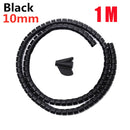 Organizador de Cables en Espiral Flexible – 10mm y 16mm | 1m y 2m