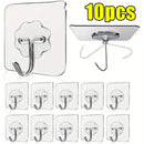 Ganchos Adhesivos Transparentes sin Taladro – Pack de 5 a 50 unidades