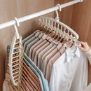 Organizador Plegable de Ropa – Percha Múltiple Antideslizante para Armario