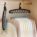 Organizador Plegable de Ropa – Percha Múltiple Antideslizante para Armario