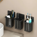 Organizador de Pared para Baño – Portacepillos, Pasta Dental y Accesorios, Sin Perforaciones