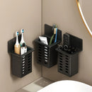 Organizador de Pared para Baño – Portacepillos, Pasta Dental y Accesorios, Sin Perforaciones