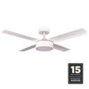 Ventilador de Techo Codini VTIAR42MB 42" Inverter 4 Aspas Metálicas con Control Remoto Blanco